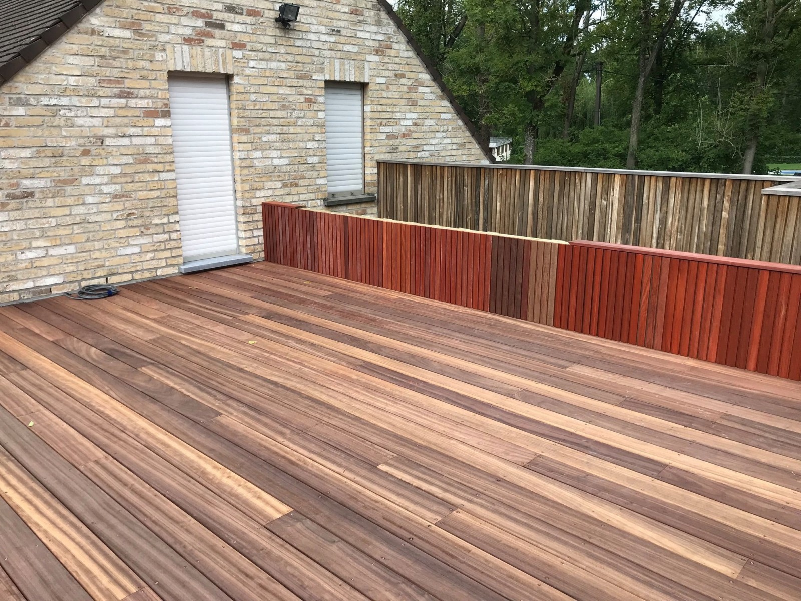 Padouk terras buitenwerk